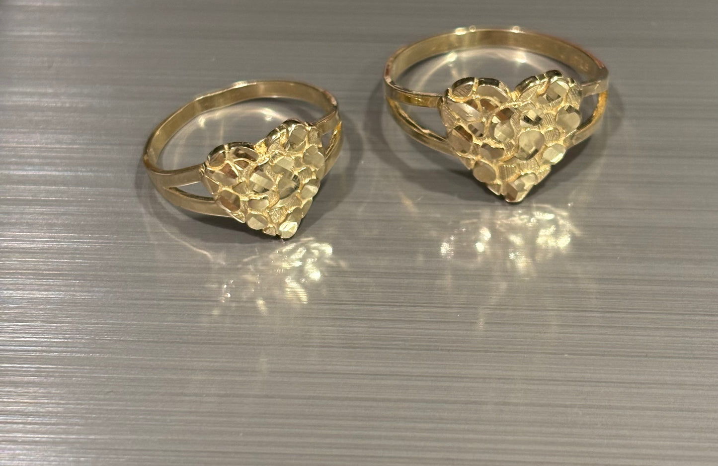 Heart Nugget Rings