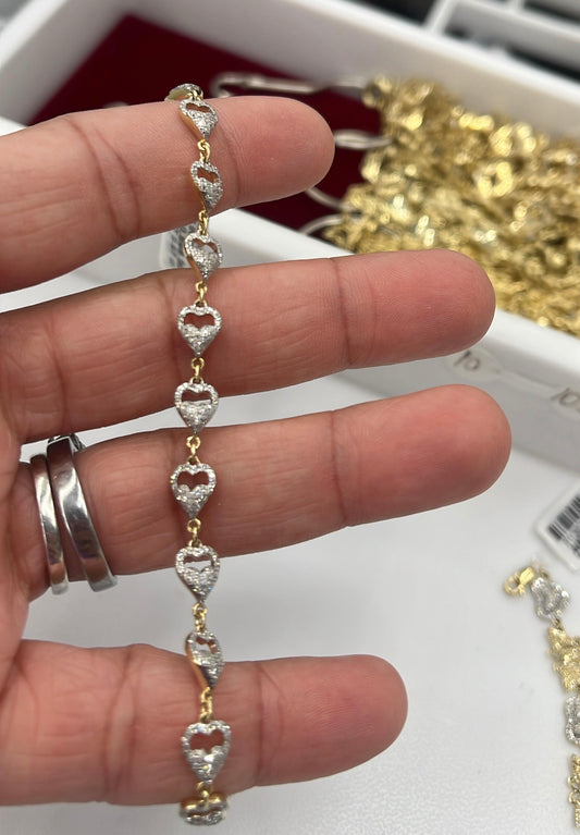 Heart Diamond Bracelet