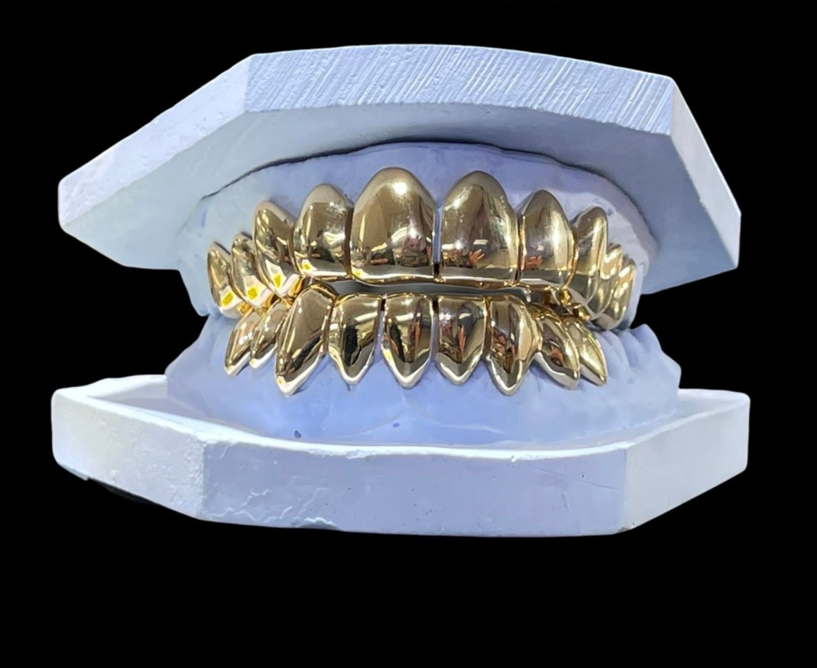 6 Royal Teeth — 10K Gold Solid Grillz