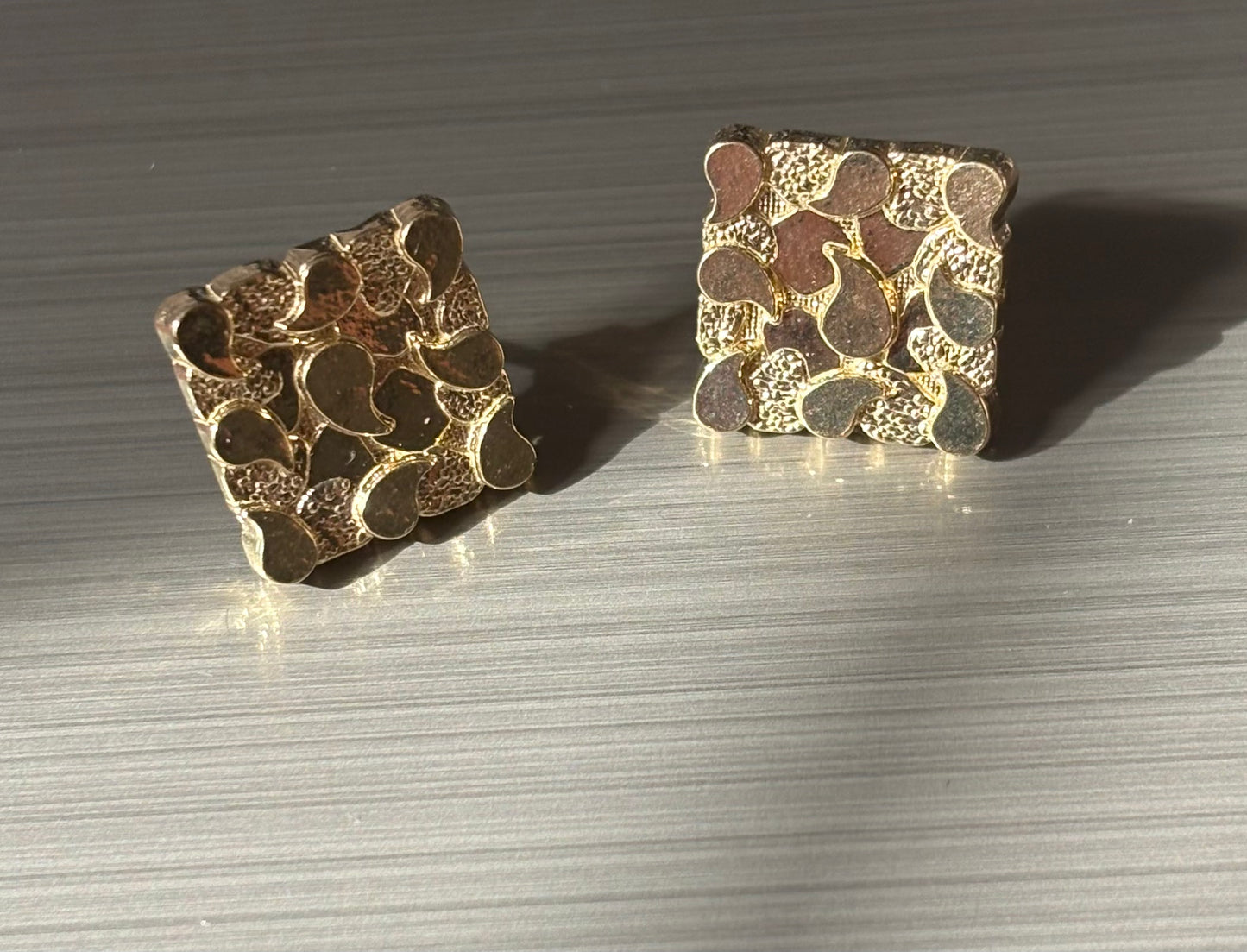 Square Nugget Earrings