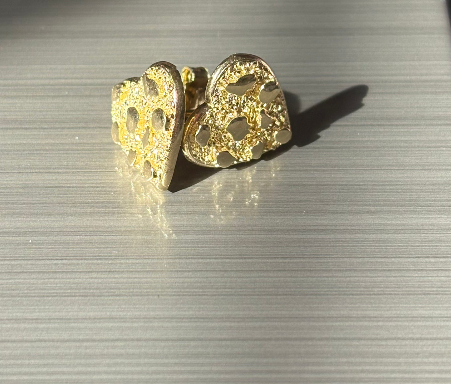 Nugget Heart Earrings