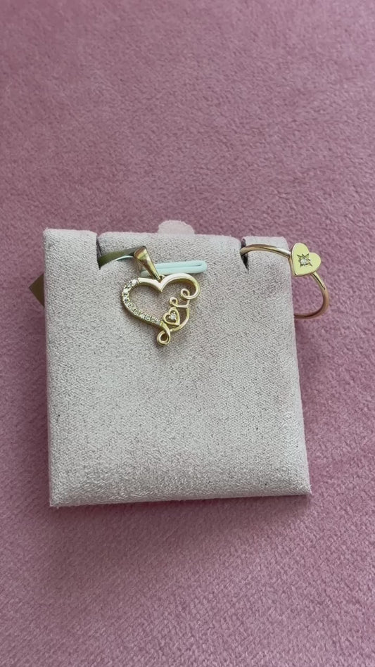 14k Heart Set
